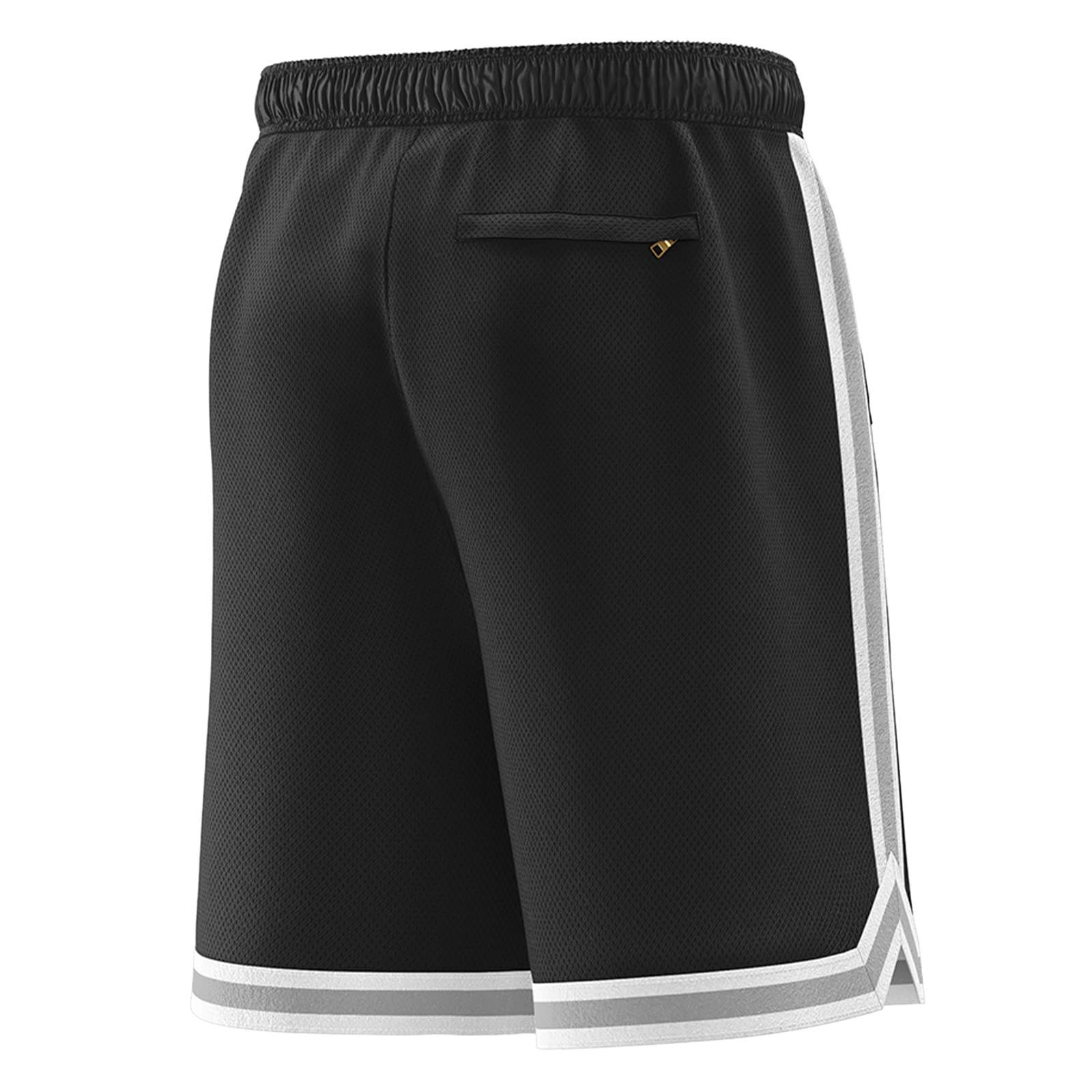 National Apparels High Quality Custom Made Basketball Shorts For Mens Cropped Fit Polyester Plain Sublimation Shorts For Mens